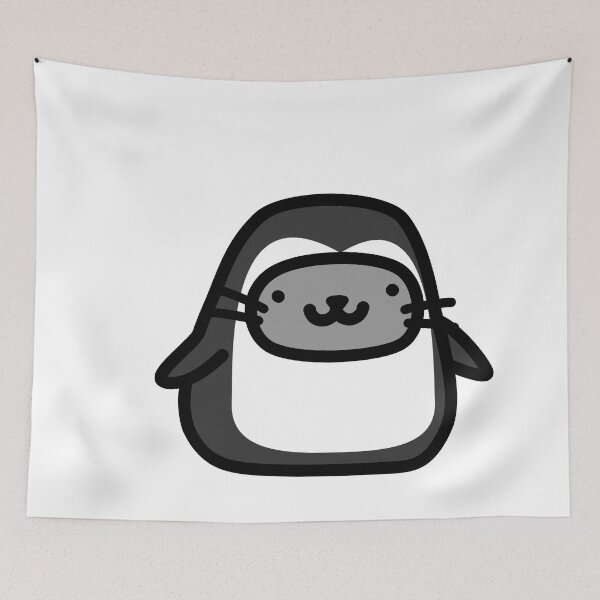 Item preview, Cute Cat in a Penguin Costume Doodle, White and Black Colors designed and sold by RiciPaneto.