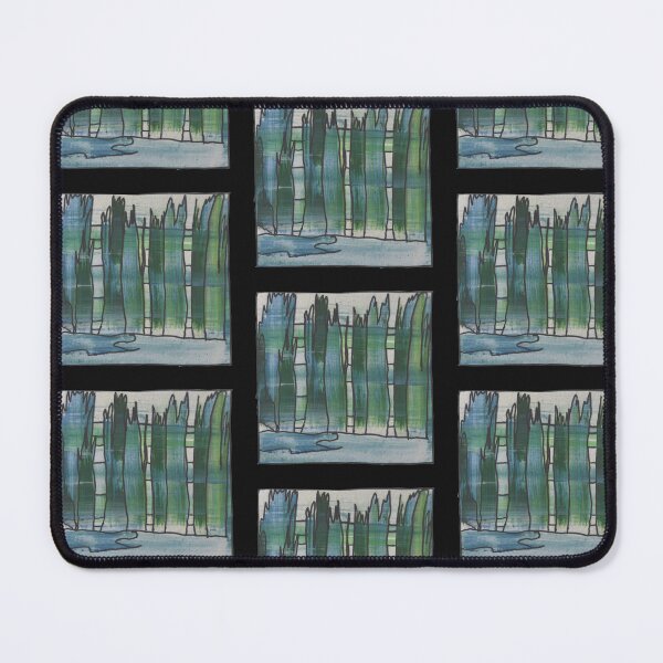 Item preview,  Liminal Space II in Yale Blue and Dark Green Abstraction designed and sold by BlackArtichoke.