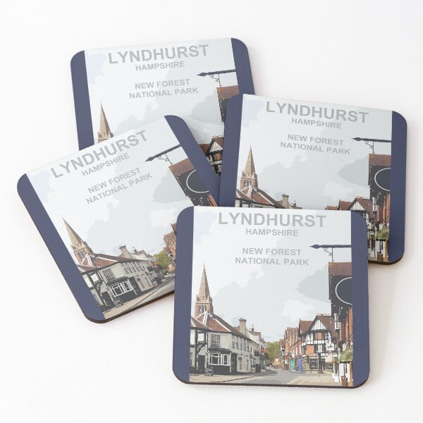 Item preview, Lyndhurst, Hampshire New Forest gift. New Forest Travel poster designed and sold by BarbaraGlebska.