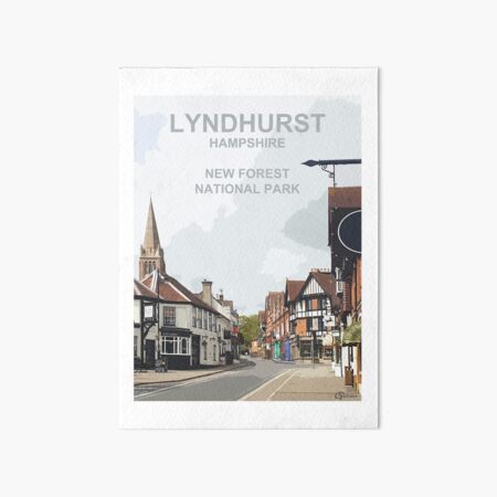 Artikel-Vorschau von Lyndhurst, Hampshire New Forest-Geschenk. New Forest Reiseplakat, designt und verkauft von BarbaraGlebska.