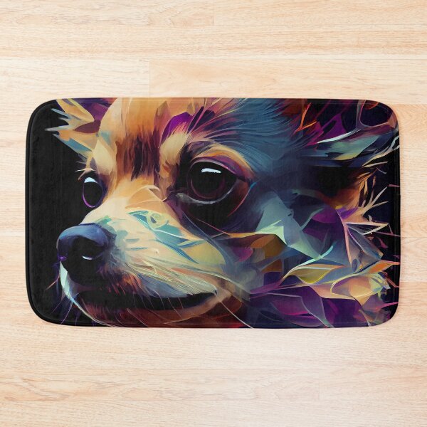 Item preview, Abstract Artwork, Chihuahua Dog Portrait on Dark Backgound designed and sold by GotPink.