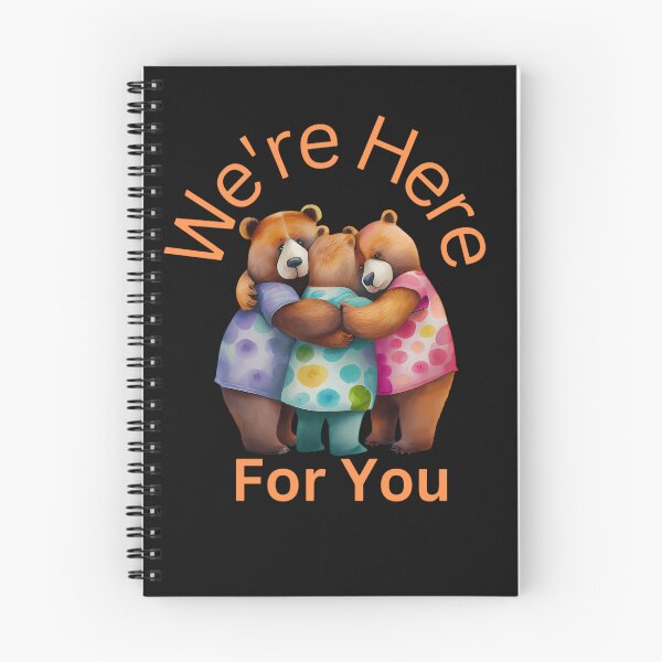 Item preview, We're Here For You: Three Hugging Bears in Tie Dye Dresses designed and sold by MTJ-Mushrooms.
