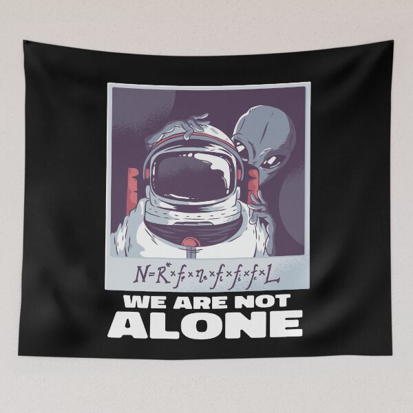 Item preview, Funny Drake Equation Astronaut Selfie designed and sold by MrEddie10.
