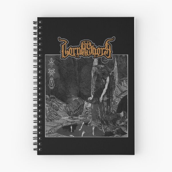 Item preview, Lorna shore death portrait expanded with gold logo designed and sold by Cool-Vibez.