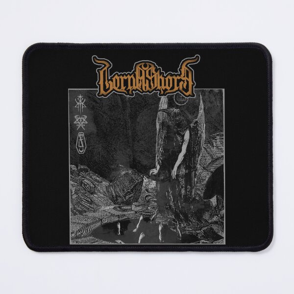 Item preview, Lorna shore death portrait expanded with gold logo designed and sold by Cool-Vibez.