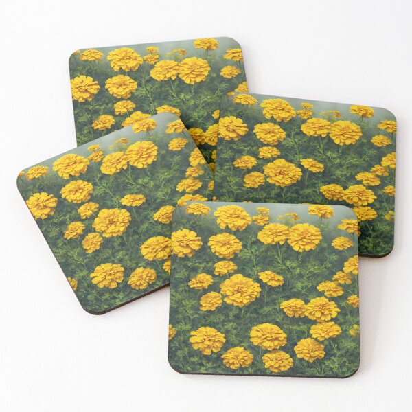 Item preview, October Marigold Flowers designed and sold by FamiliarPufferfish.