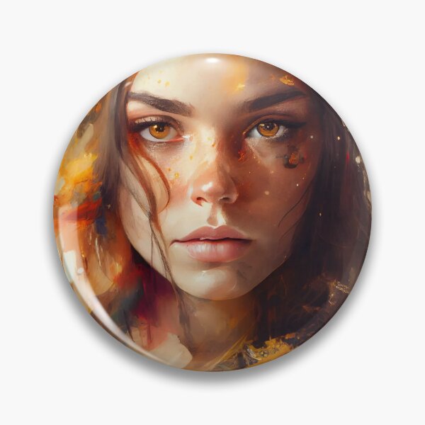 Item preview, Watercolor Wonders: A Beautiful Girl's Portrait Abstract art designed and sold by PosterManiaRo.