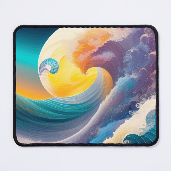 Item preview, Ocean Waves in pastel soft colors designed and sold by Witsprings.
