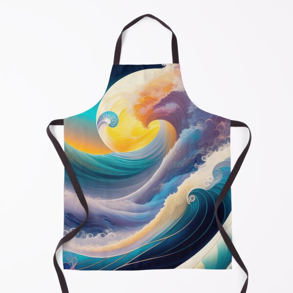 Item preview, Ocean Waves in pastel soft colors designed and sold by Witsprings.