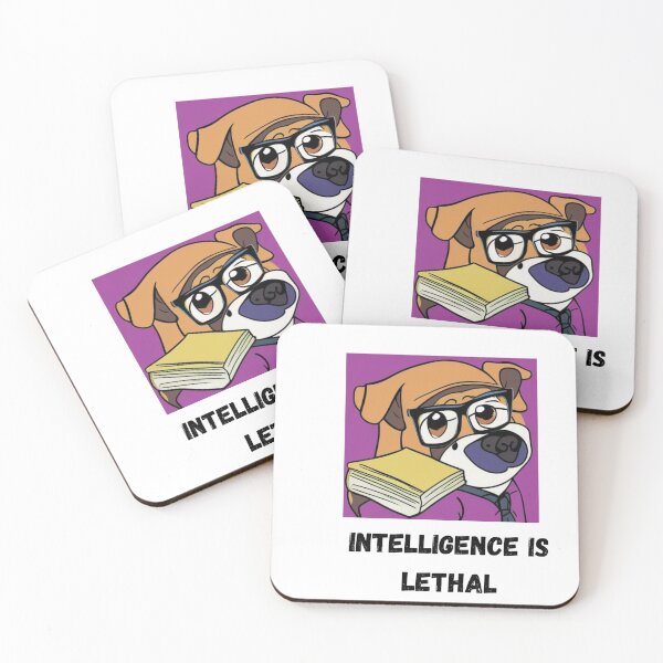 Item preview, Intelligence is Lethal. Smart Pug. Intelligent Pug. Pug Mamma designed and sold by Doggymadness.