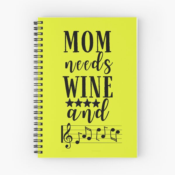 Item preview, Mom Needs Wine and Music Quote, Wine Lover Gift, Wine Drinker, Typography Quote, Alcohol Quotes designed and sold by thedazzlingmonk.