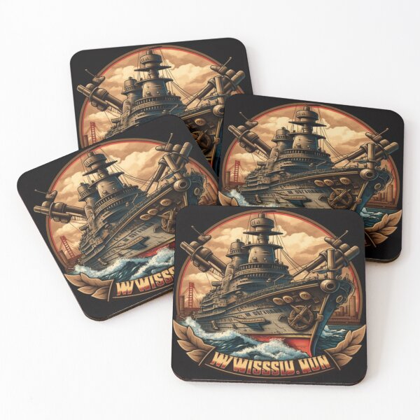 Item preview, uss wisconsin graphic design designed and sold by Urban Aesthetics.