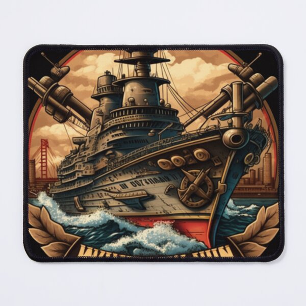 Item preview, uss wisconsin graphic design designed and sold by Urban Aesthetics.