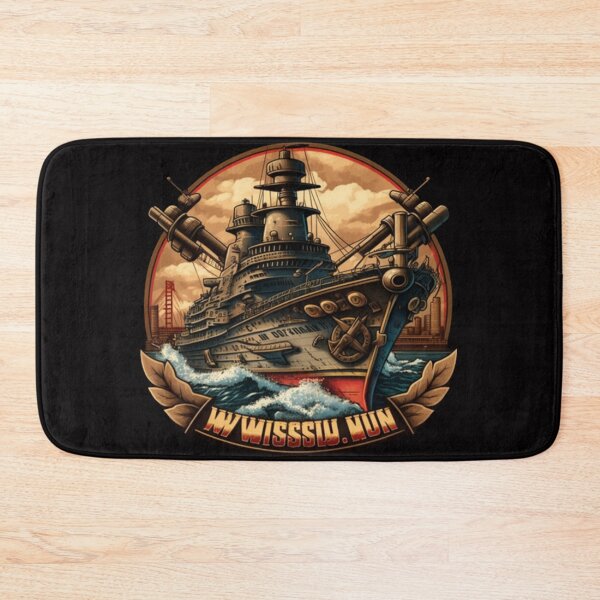 Item preview, uss wisconsin graphic design designed and sold by Urban Aesthetics.