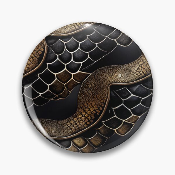 Item preview, Luxury Snake skin Pattern Black and Gold designed and sold by ArtfulDelights.