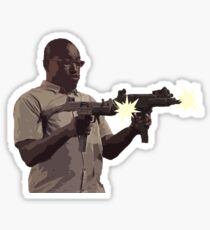 Hannibal w/ Uzis Sticker
