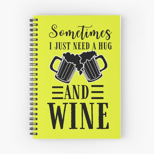 Item preview, Sometimes I Just Need a Hug and Wine Quote, Wine Lover Gift, Wine Drinker, Typography Quote, Alcohol Quotes designed and sold by thedazzlingmonk.