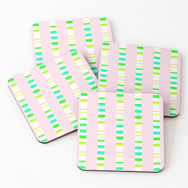 Item preview, Pastel pink green color aesthetic |  Pastel pink green geometric pattern designed and sold by lausn.