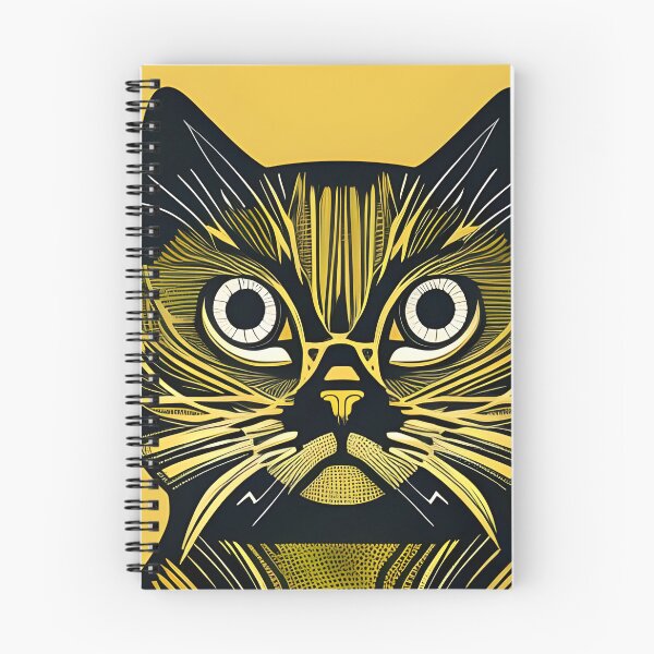Item preview, Staring cat portrait  designed and sold by HofTao.