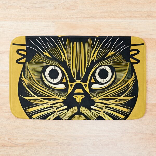 Item preview, Staring cat portrait  designed and sold by HofTao.