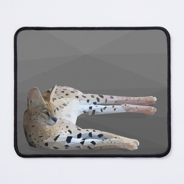 Item preview, Low Poly Serval Cat designed and sold by ErinFCampbell.