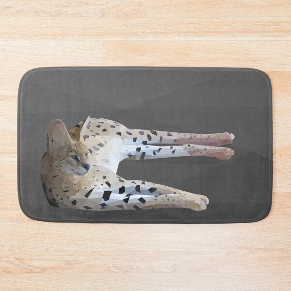 Item preview, Low Poly Serval Cat designed and sold by ErinFCampbell.