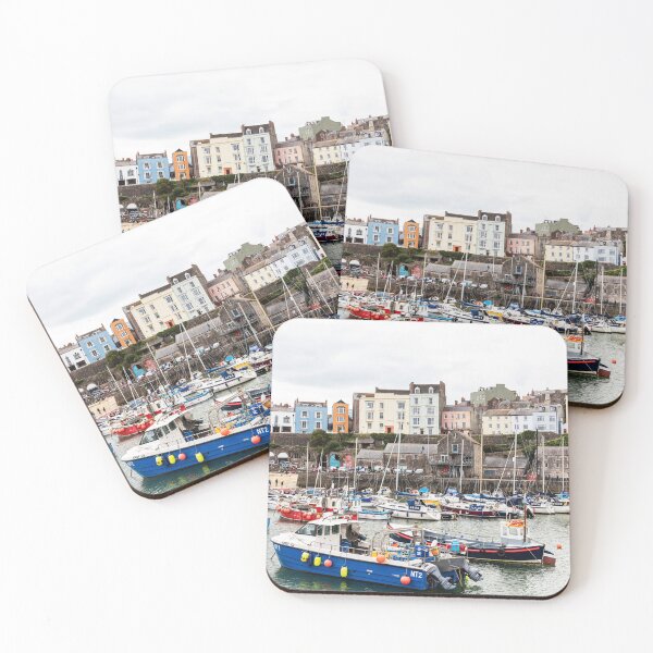 Item preview, Tenby Harbour Boats And Pastel Houses designed and sold by Paul Thompson Photography.