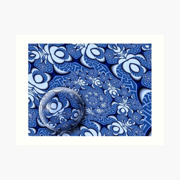Kimono with Ball Art Print
