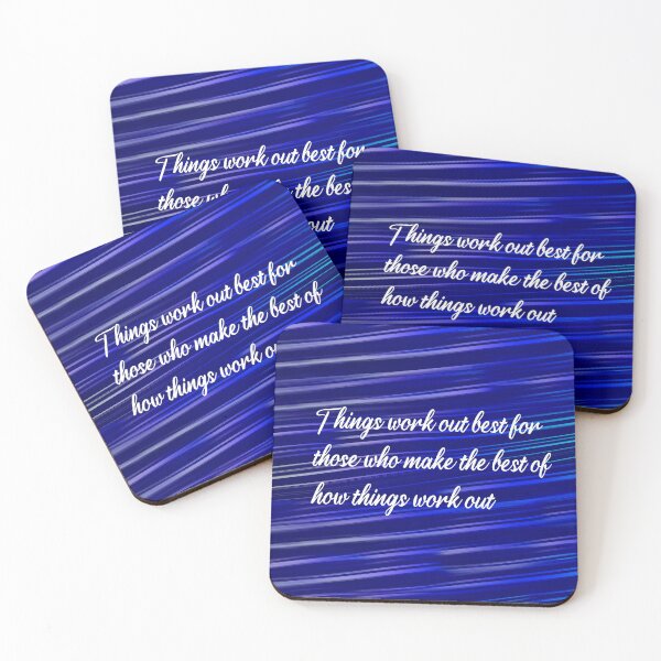 Item preview, Things work out best for those who make the best of how things work out, John Wooden, motivational quote designed and sold by getlyart.