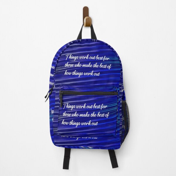 Item preview, Things work out best for those who make the best of how things work out, John Wooden, motivational quote designed and sold by getlyart.