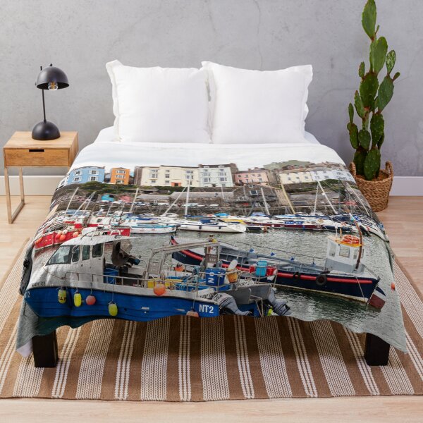 Item preview, Tenby Harbour Boats And Pastel Houses designed and sold by Paul Thompson Photography.