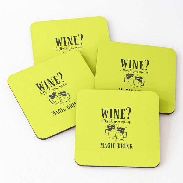 Item preview, Wine I Think You Mean Magic Drink Quote, Wine Lover Gift, Wine Drinker, Typography Quote, Alcohol Quotes designed and sold by thedazzlingmonk.