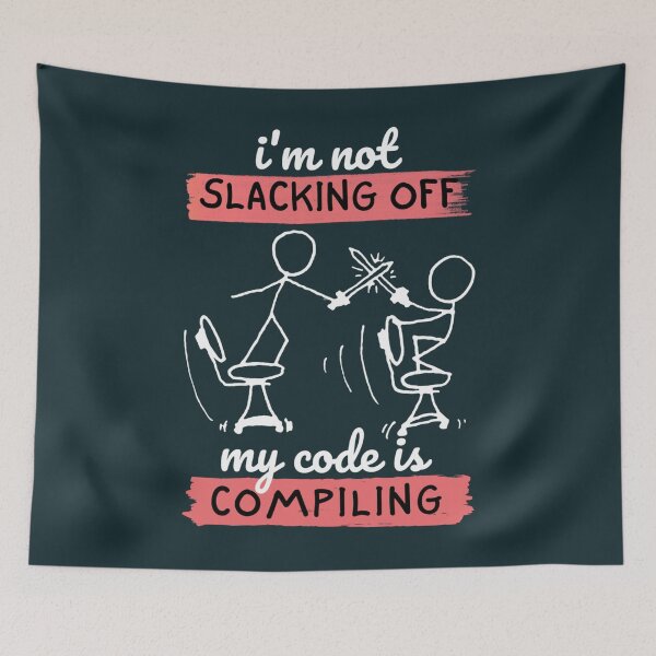 Item preview, xkcd im not slacking off169 designed and sold by ReadingBetweent.