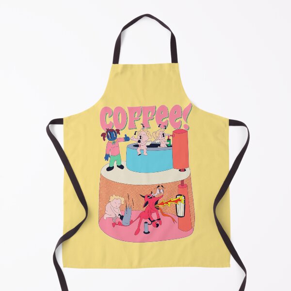 Item preview, Devilishly Delicious Roastin' and Toastin': A Stylish Retro Cartoon Ode to Coffee designed and sold by CALIY STORE.
