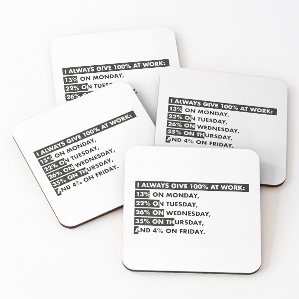 Item preview, I always give 100% at work - anti work quote designed and sold by damomonkey.