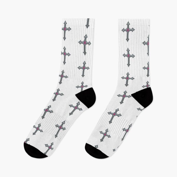 Item preview, Pixel Art Pink Gem Fantasy Cross Design designed and sold by Valentine145.