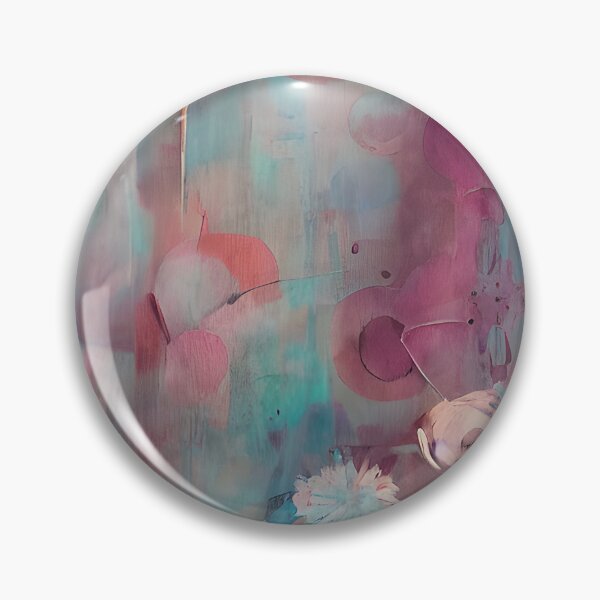 Artikelvorschau, Muted pink and blue abstract flowers entworfen und verkauft von ibelieveimages.