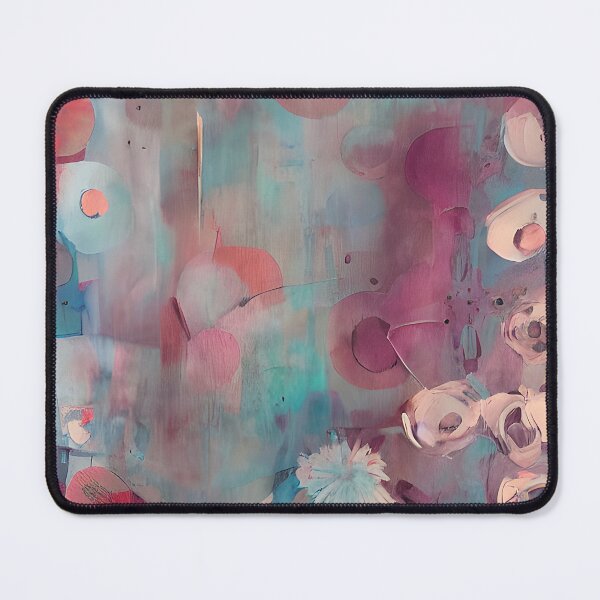 Artikelvorschau, Muted pink and blue abstract flowers entworfen und verkauft von ibelieveimages.