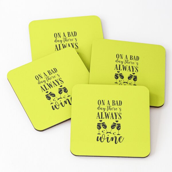 Item preview, On a Bad day There's Always Wine Quote, Wine Lover Gift, Wine Drinker, Typography Quote, Alcohol Quotes designed and sold by thedazzlingmonk.