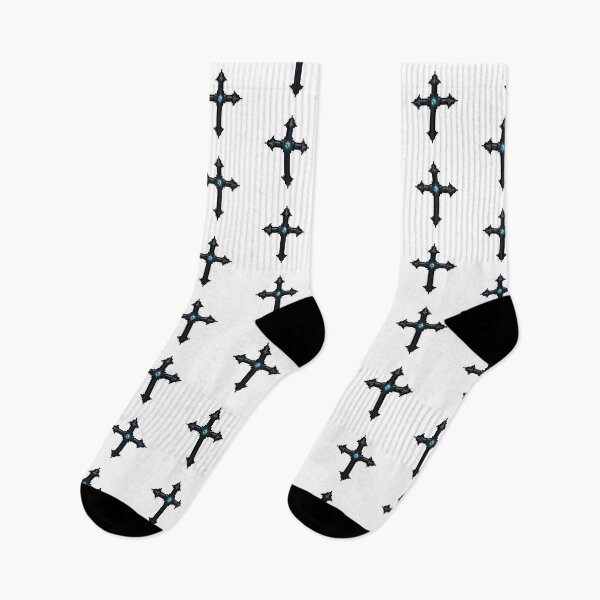 Item preview, Pixel Art Blue Gem Fantasy Black Cross Design designed and sold by Valentine145.