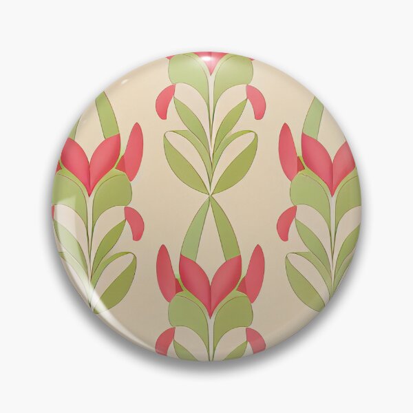 Item preview, Beautiful floral simple light green and pink pattern designed and sold by YeKnot.