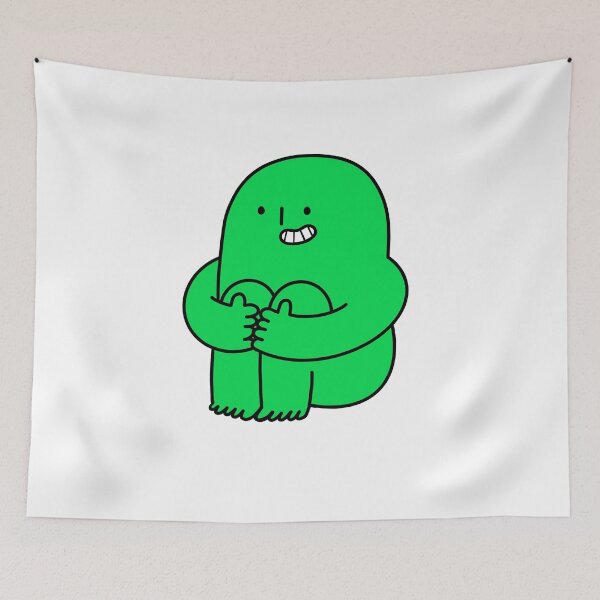 Item preview, Kneesy Does It: One Happy Sitting with Arms Around Knees! - Green designed and sold by MalaloStudio.