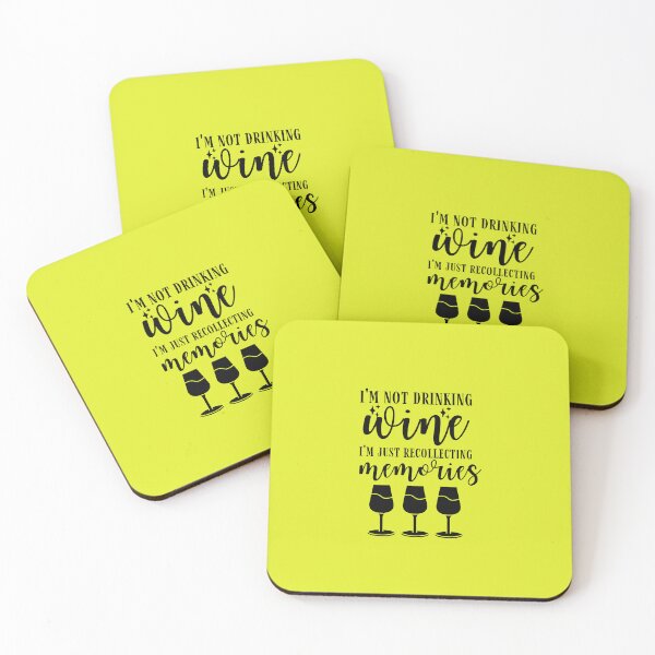 Item preview, I'm not Drinking Wine, I'm Just Recollecting Memories Quote, Wine Lover Gift, Wine Drinker, Typography Quote, Alcohol Quotes designed and sold by thedazzlingmonk.