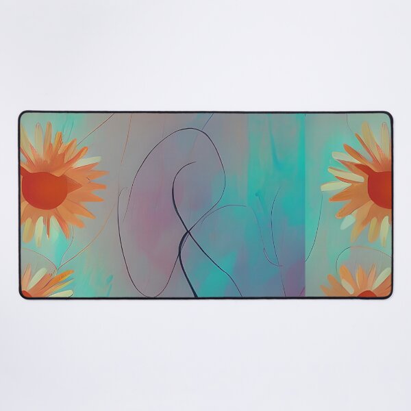 Item preview, Muted abstract sunflowers designed and sold by ibelieveimages.