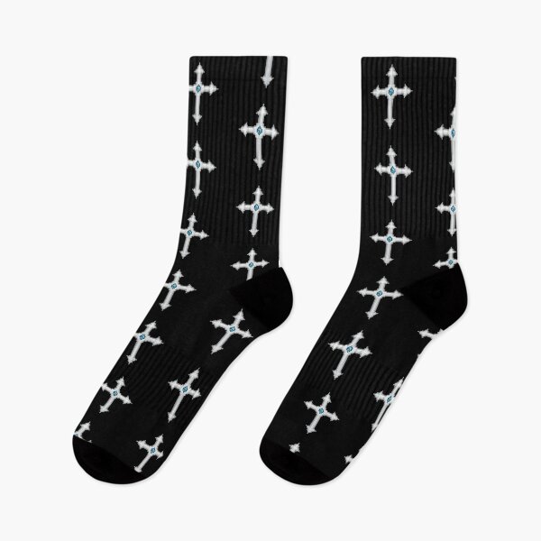 Item preview, Pixel Art Blue Gem Fantasy White Cross Design designed and sold by Valentine145.