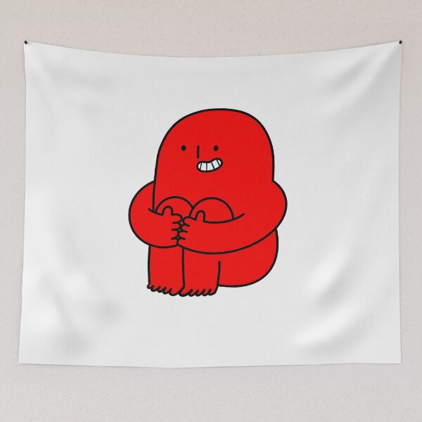 Item preview, Kneesy Does It: One Happy Sitting with Arms Around Knees! - red designed and sold by MalaloStudio.