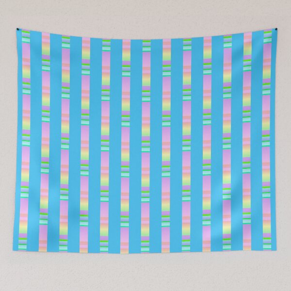 Item preview, Blue multicolor color aesthetic |  Blue multicolor geometric pattern designed and sold by lausn.