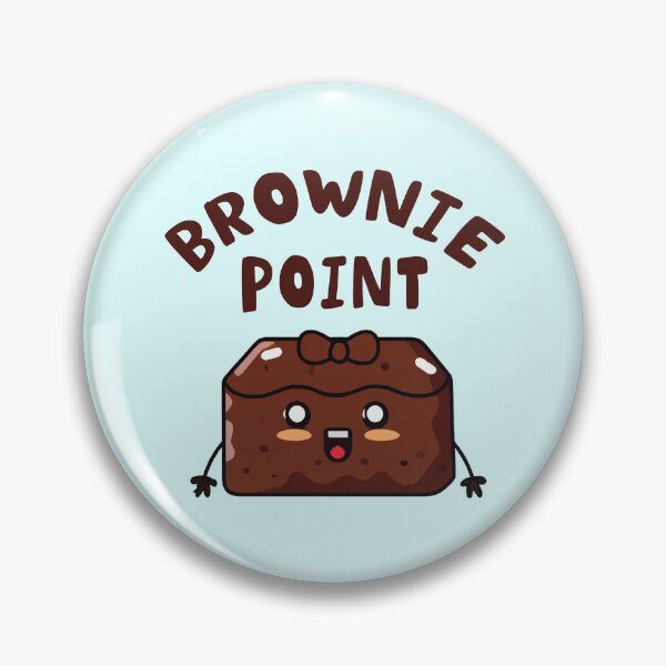 Item preview, Brownie Points - Funny Brownie Puns Sticker designed and sold by byFizCreative.