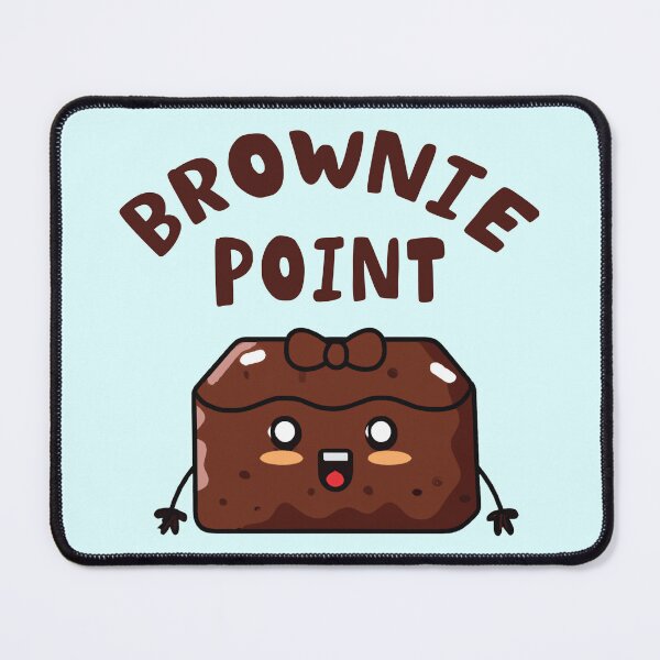 Item preview, Brownie Points - Funny Brownie Puns Sticker designed and sold by byFizCreative.