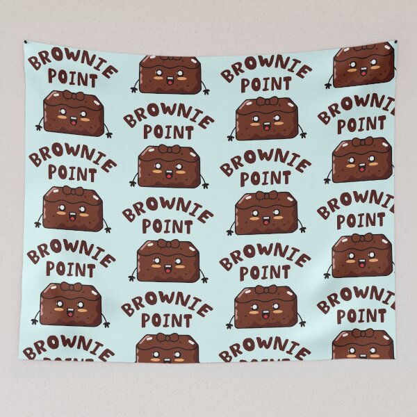 Item preview, Brownie Points - Funny Brownie Puns Sticker designed and sold by byFizCreative.